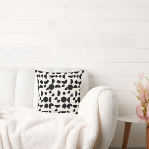 Coussin Blanc Moderne Elégant Tribal Géométrique
