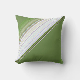 Coussin Blanc moderne sur bande verte