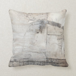 Coussin Blanc noir et bronze