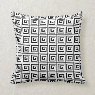 Coussin Blanc principal grec
