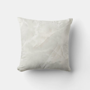 Coussin Blanc Quartz Veines blanches Pierre de marbre mode