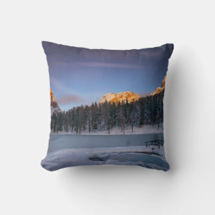 Coussin Blanc rose élégant Floral Regardez le coucher du s