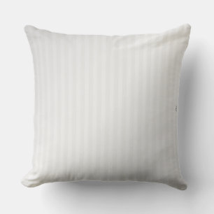 Coussin Blanc sur la rayure blanche