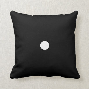 Coussin Blanc sur les matrices noires # 1