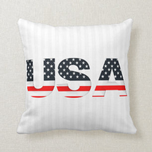 Coussin Blancs Et Lettres