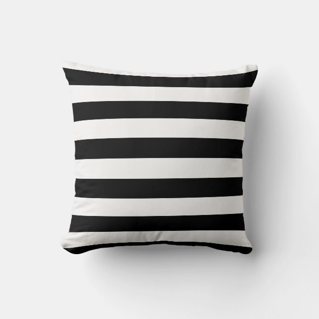 Coussin Blancs et noirs chics (Recto)