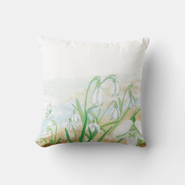 Coussin Blancs, Galanthus nivalis Illustration (Recto)
