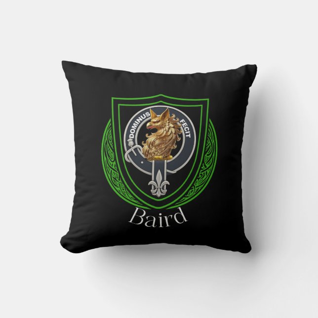 Coussin Blason de clan écossais Baird (Recto)