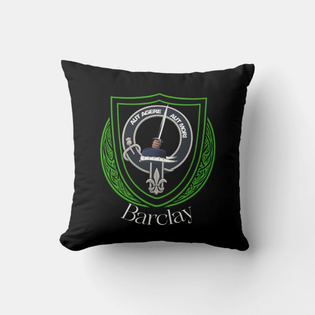 Coussin Blason de Clan Écossais Barclay (Recto)