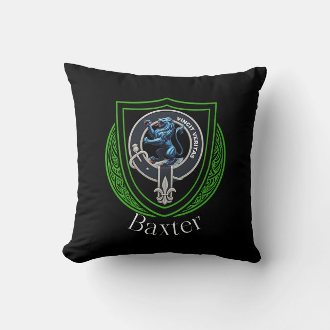 Coussin Blason de Clan Écossais Baxter (Recto)