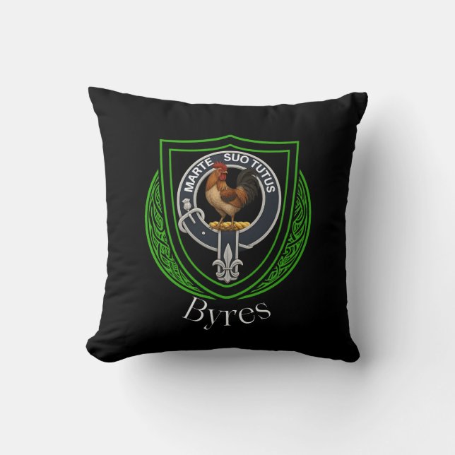 Coussin Blason de clan écossais Byres (Recto)