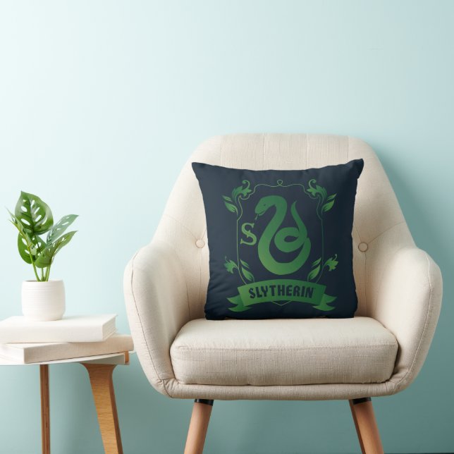 Coussin Blason de la maison SLYTHERIN™ orné (Chaise)