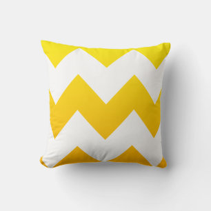 Coussin Blend Jaune Chevron Motif