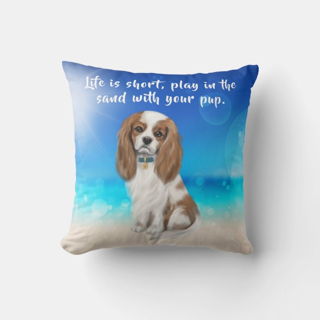 Coussin Blenheim Cavalier King Charles Spaniel (Recto)