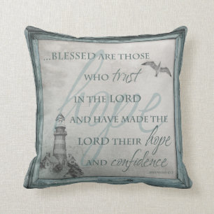 Coussin Blessed sont ceux qui font confiance dans le