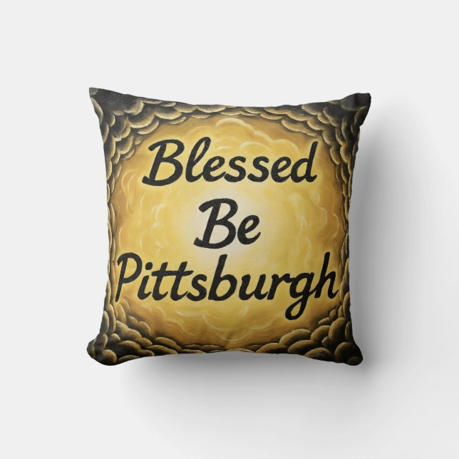 Coussin BlessedBePittsburgh (Recto)