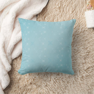 Coussin bleu abstrait moderne