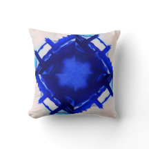 Coussin bleu abstrait moderne de pont de Londres