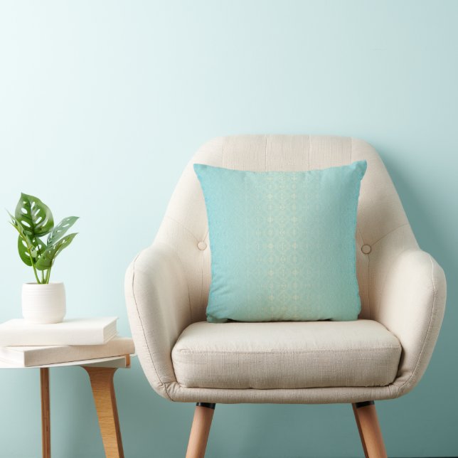 Coussin Bleu Aqua - Coastère Calme Décoratif (Chaise)