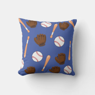 Coussin Bleu Baseball Thème Thème Pillow