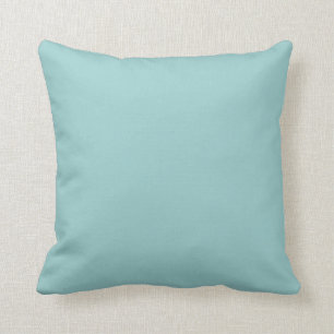 Coussin bleu bébé en poudre pastel souple solide