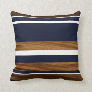 Coussin Bleu blanc de la Marine des Bois