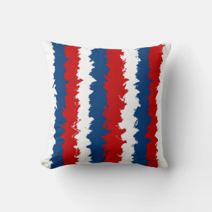 Coussin Bleu, blanc et rouge Cool