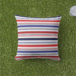 Coussin Bleu blanc rouge patriotique moderne