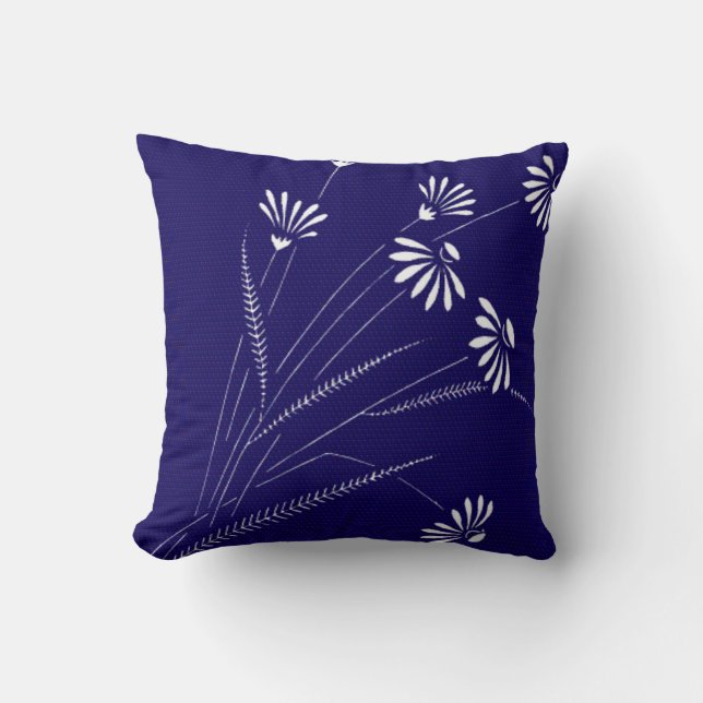 Coussin Bleu blanc vintage (Recto)