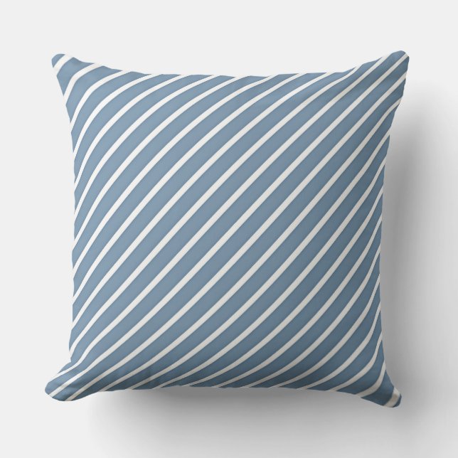 Coussin Bleu Blancs (Recto)