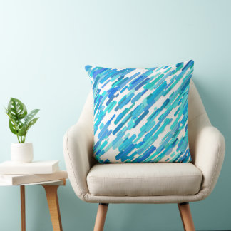 Coussin Bleu bleu cool Turquoise Marine