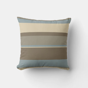 Coussin Bleu/Brown neutre
