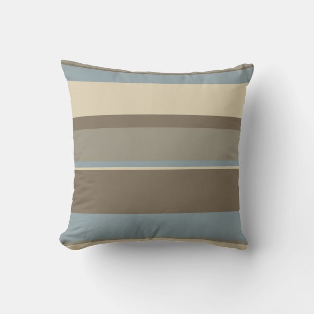 Coussin Bleu/Brown neutre (Recto)
