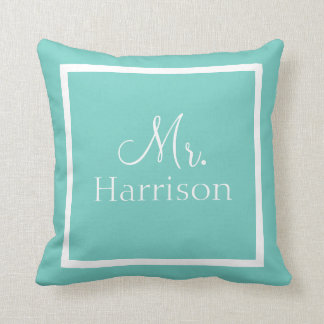 Coussin Bleu célèbre| Monsieur l'Mariage