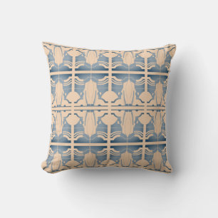 Coussin Bleu Clair Tan 2 Étages Méditerranée Grande Mosaïq