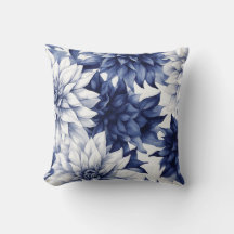 Bleu dahlia motif floral 1