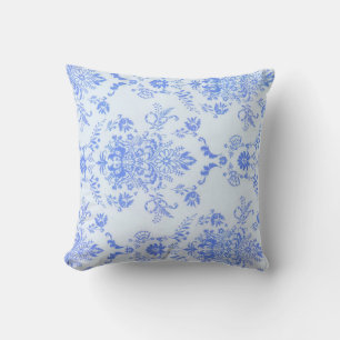 Coussin Bleu Damask Jolie impression