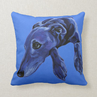 Coussin bleu de lurcher