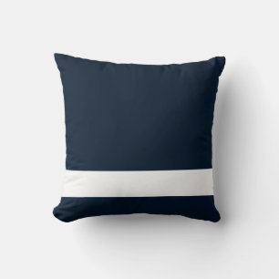 Coussin Bleu de marine solide avec Bleu Bleu Bleu Bleu Ble