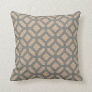 Coussin Bleu de plage de motif d'hexagone