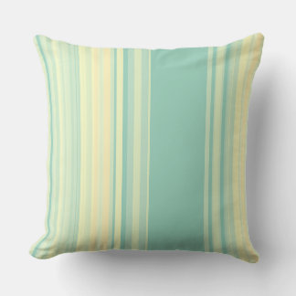 Coussin Bleu de plage et Blé Mélange d'oreiller à lancer