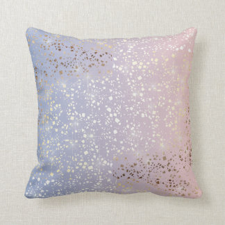 Coussin Bleu de sérénité de quartz rose d'étincelle