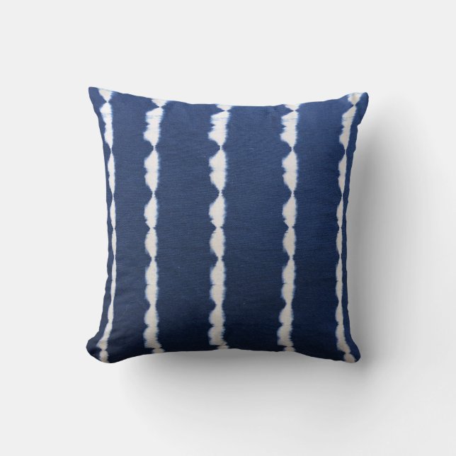 Coussin Bleu de teinture d'Indigo (Recto)
