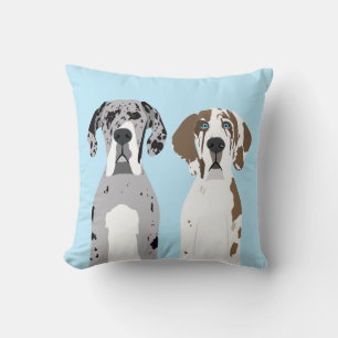 Coussin Bleu de très grands chiens