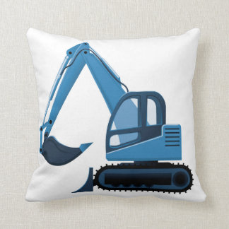 Coussin bleu d'excavatrice