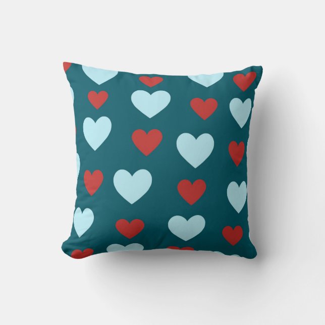 Coussin Bleu Élégant Mignon Cosy Moderne Romantique Chic C (Recto)