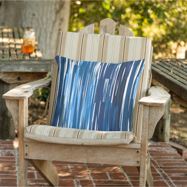 Coussin Bleu et blanc (Chaise)