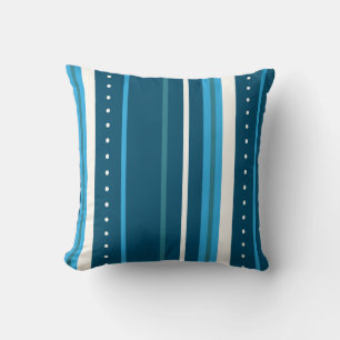 Coussin Bleu et blanc