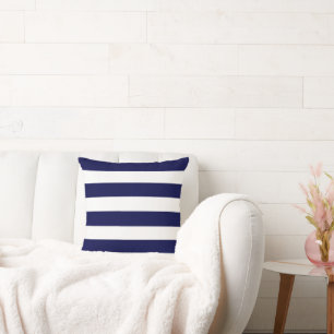 Coussin Bleu et blanc marine