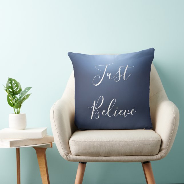 Coussin Bleu et blanc moderne (Chaise)